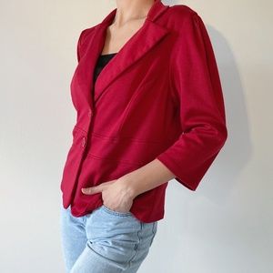 Fashion Magarine Brick Red colored Blazer